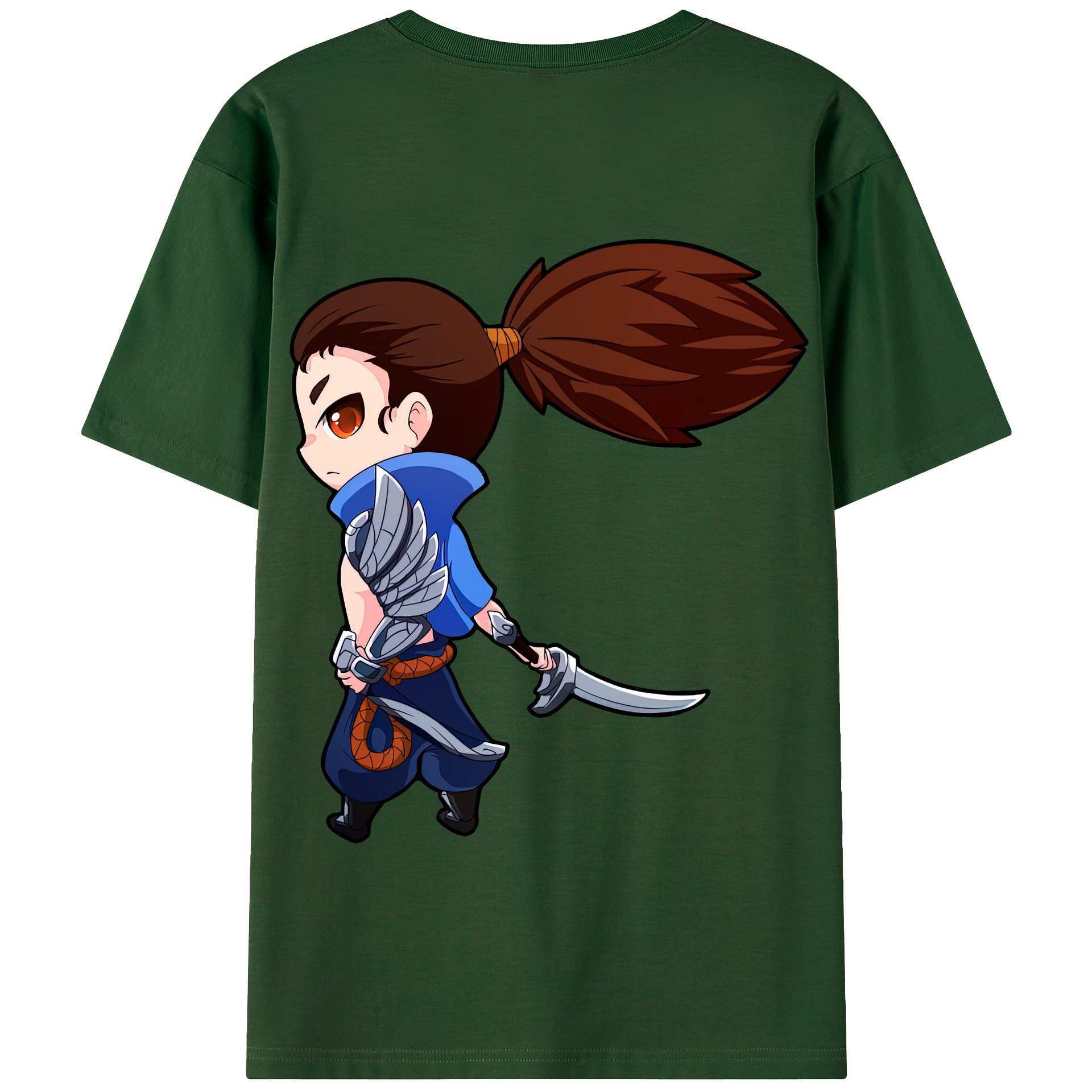 リーグ・オブ・レジェンド League of Legends LOL 綿100％半袖Tシャツ（背面プリント）